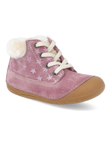 Barefoot zimná obuv Lurchi - Frozy suede wildberry pink