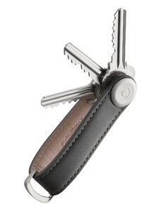 Orbitkey Leather Charcoal with Grey Stitching
