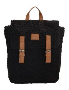 Beagles Čierny huňatý vintage batoh „Bear“