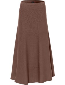 bonprix Pletená sukňa, farba hnedá