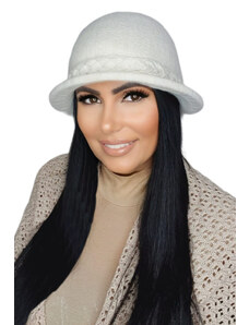 Kamea Béžový luxusný dámsky zimný klobúk Farida, Farba béžová