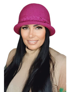Kamea Fuksiový luxusný dámsky zimný klobúk Farida, Farba fuksiová