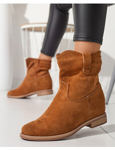 Seastar Hnedé kovbojské topánky na zakrytom klíne Jelluma - Obuv - Velbloud || Hnědý