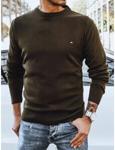 Dstreet Trendový pánsky khaki sveter
