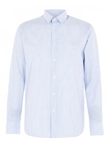 Pierre Cardin Long Sleeve Shirt Mens Blue/Wht Stripe