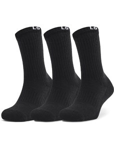 Pánske ponožky Under Armour Core Crew 3 Pack Socks Black/ White