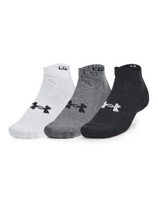 Pánske ponožky Under Armour Core Low Cut 3-Pack Socks Black/ White/ White