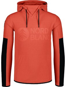 Nordblanc Oranžová pánska ľahká fleecová mikina MINERAL