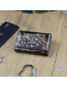 Dámska kožená peňaženka šedo/hnedá - Gregorio Abigail šedá