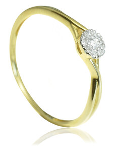 GOLDIE Zlatý prsteň s diamantmi Maia LRG281.AVX