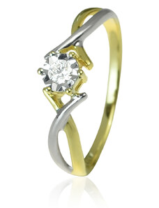 GOLDIE Zlatý prsteň s diamantom Rory ER404.AVB
