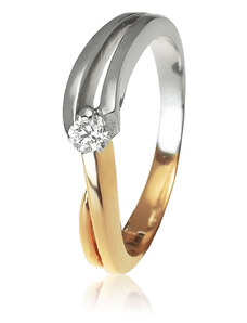 GOLDIE Zlatý prsteň s diamantom Kaitilin ER132.RCB