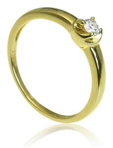 GOLDIE Zlatý prsteň s diamantom Cheris ER491.AVB