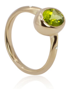 Goldie Diamantový prsteň s olivínom LRG725.WS