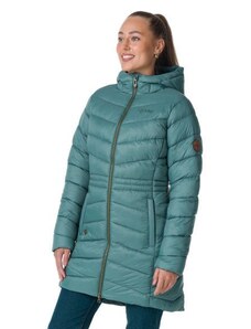 Dámsky zimný prešívaný kabát Kilpi LEILA-W tmavo zelená