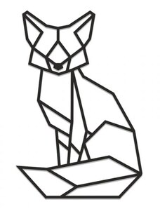 BeWooden Drevená dekorácia Sitting Fox Siluette