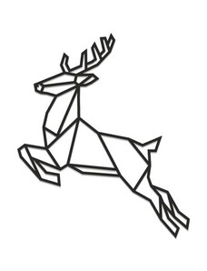 BeWooden Drevená dekorácia Jumping Deer Siluette
