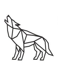 BeWooden Drevená dekorácia Walking Wolf Siluette