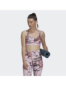 Adidas Športová podprsenka Yoga Essentials Studio Light-Support Allover Print