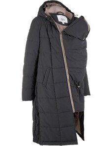 bonprix Materský kabát na nosenie detí, s recyklovaným polyesterom, farba čierna