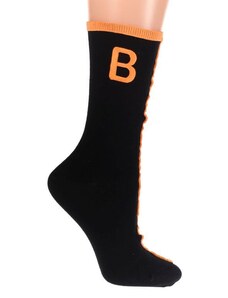 AURA.VIA Čierno-oranžové ponožky AKIN