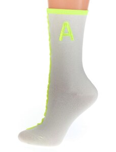AURA.VIA Bielo-zelené ponožky AKIN