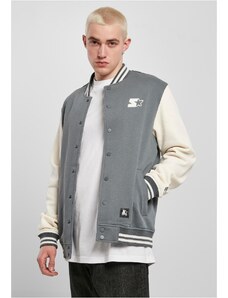 Starter / Starter College Fleece Jacket heavymetal/palewhite