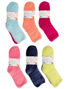 ŽINILKA jemné farebné žinilkové ponožky TRENDY SOCKS
