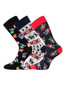 VIANOČNÍ veselé ponožky Boma - WHITE