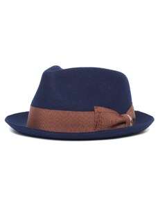Modrý trilby klobúk s hnedou stuhou - Goorin Bros Fabyan Park