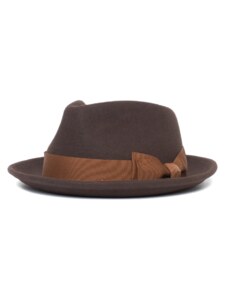 Hnedý trilby klobúk s hnedou stuhou - Goorin Bros Fabyan Park