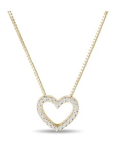 Náhrdelník v tvare diamantového srdca KLENOTA K0543013