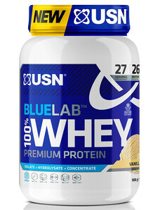 Proteínové prášky USN BlueLab 100% Whey Premium Protein vanilka 908g blw03
