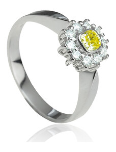 Goldie Zlatý prsteň s Fancy Yellow diamantom