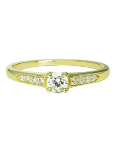 Goldie Zlatý prsteň s diamantmi