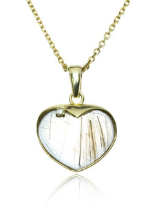 Goldie Zlatý náhrdelník Lovely heart
