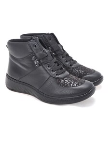 Pohodlné kotníkové boty Neznámý 990208-01 černá