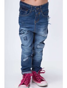 FASARDI Denim jeans with lowered crotch