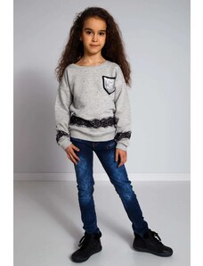 FASARDI Kids denim jeans with zippers