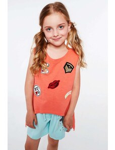 FASARDI Girls' T-shirt with coral patches
