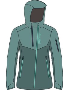 Women's outdoor jacket Kilpi METRIX-W dark green