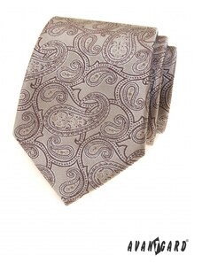 Béžová kravata s paisley motívom Avantgard 561-22286