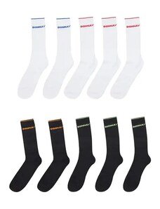 Donnay Pánske Športové Ponožky 10Pack Biele Čierne Biela/Čierna 46+