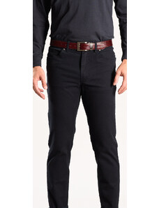 Alain Delon Tmavomodré bavlnené džínsy s jemným vzorom
