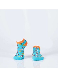 FASARDI Short sea socks for men with navy patterns