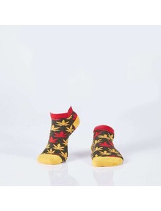 FASARDI Khaki short socks for women with colorful sheets