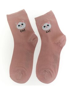 AURA.VIA Ružové ponožky YERO CAT