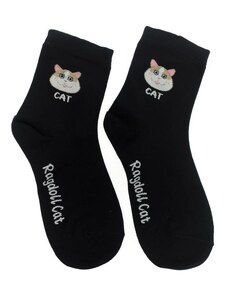 AURA.VIA Čierne ponožky YERO CAT
