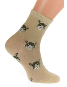 AURA.VIA Béžové ponožky PET