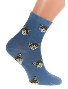 AURA.VIA Modré ponožky PET